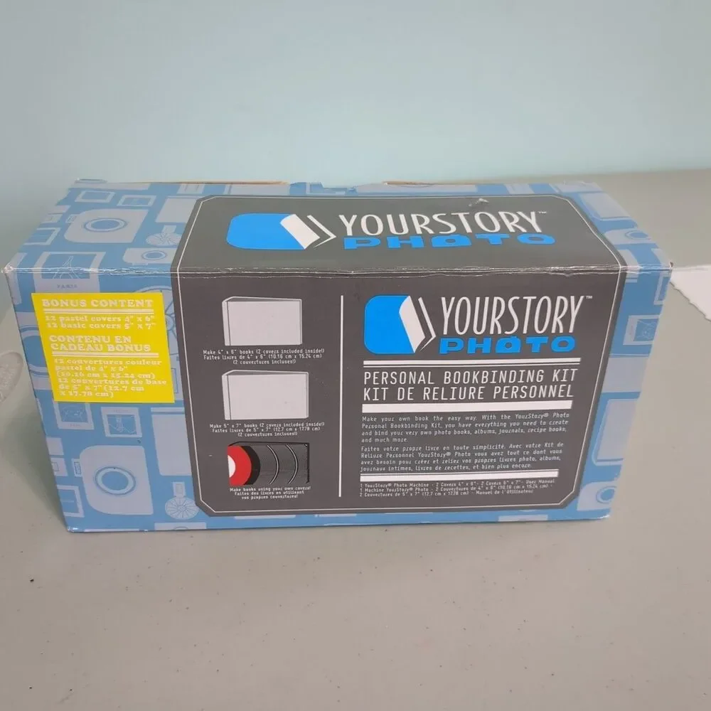YOURSTORY Photo Personal Bookbinding Kit NIB Make your own 4x6 or 5x7 book
